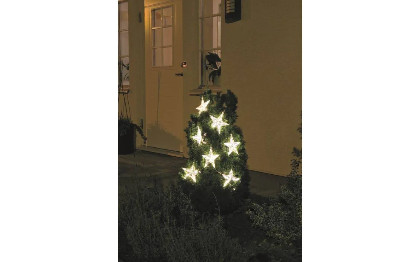 Julpynt Utomhus<Konstsmide Ljusgardin Med Stjärnor 76cm Varmvit IP44