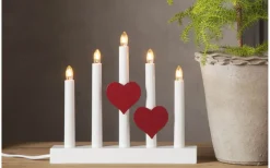 Star Trading Ljusmanschett Hjärta Röd 2-pack* Tillbehör Till Adventsljusstakar