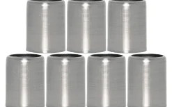 Star Trading Ljusmanschett Metallhylsa Borstad Stål 7-pack* Tillbehör Till Adventsljusstakar