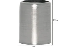 Star Trading Ljusmanschett Metallhylsa Borstad Stål 7-pack* Tillbehör Till Adventsljusstakar