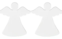 Ljusmanschett Ängel Vit 2-pack