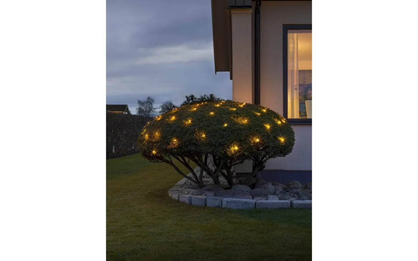 Konstsmide Ljusnät 2x2m Frostad Amber IP44* Ljusnät