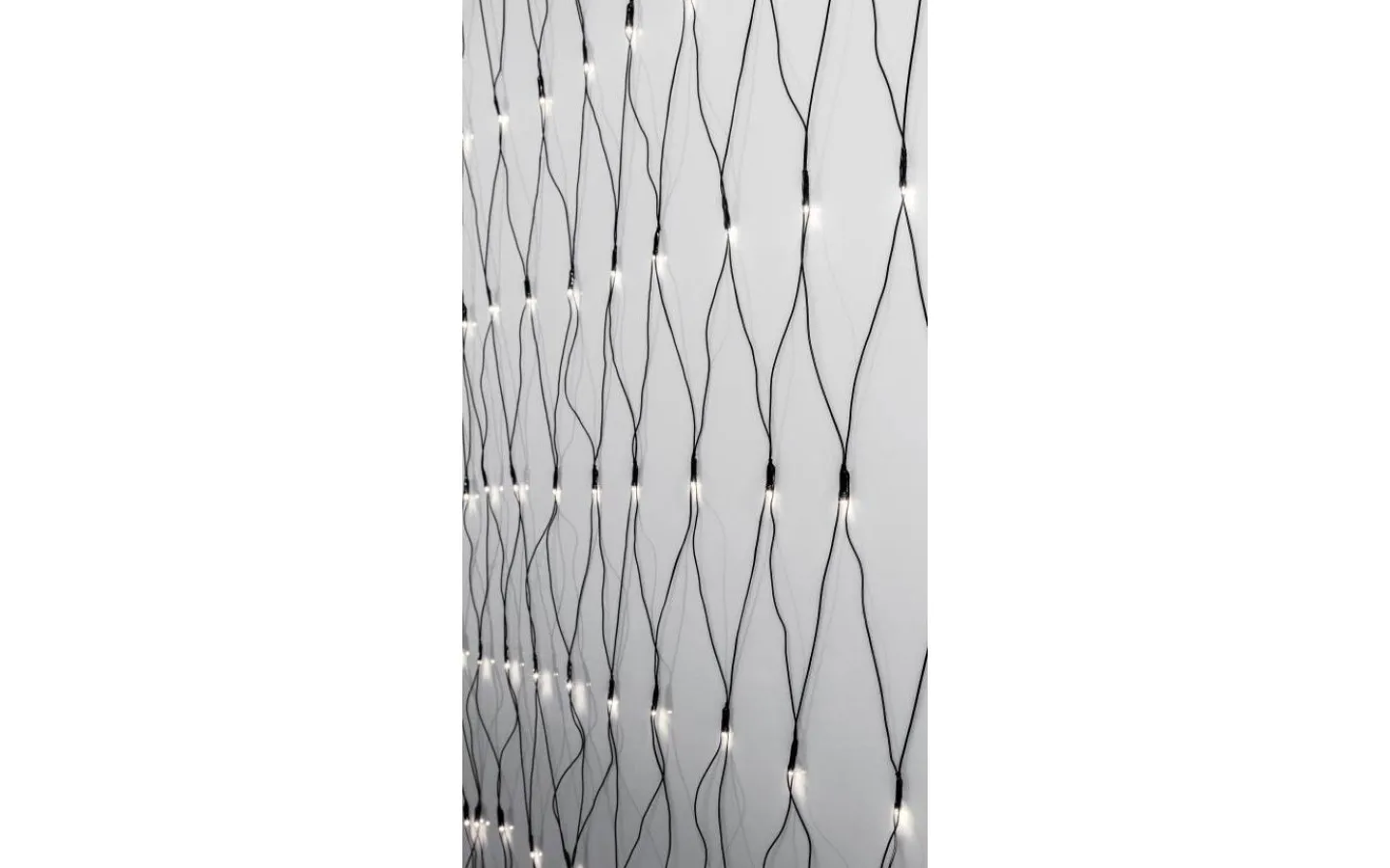 Ljusnät|Crispy Ice White Ljusslingor (3000K)<Star Trading Ljusnät Crispy Ice White 3x3m 200LED IP44