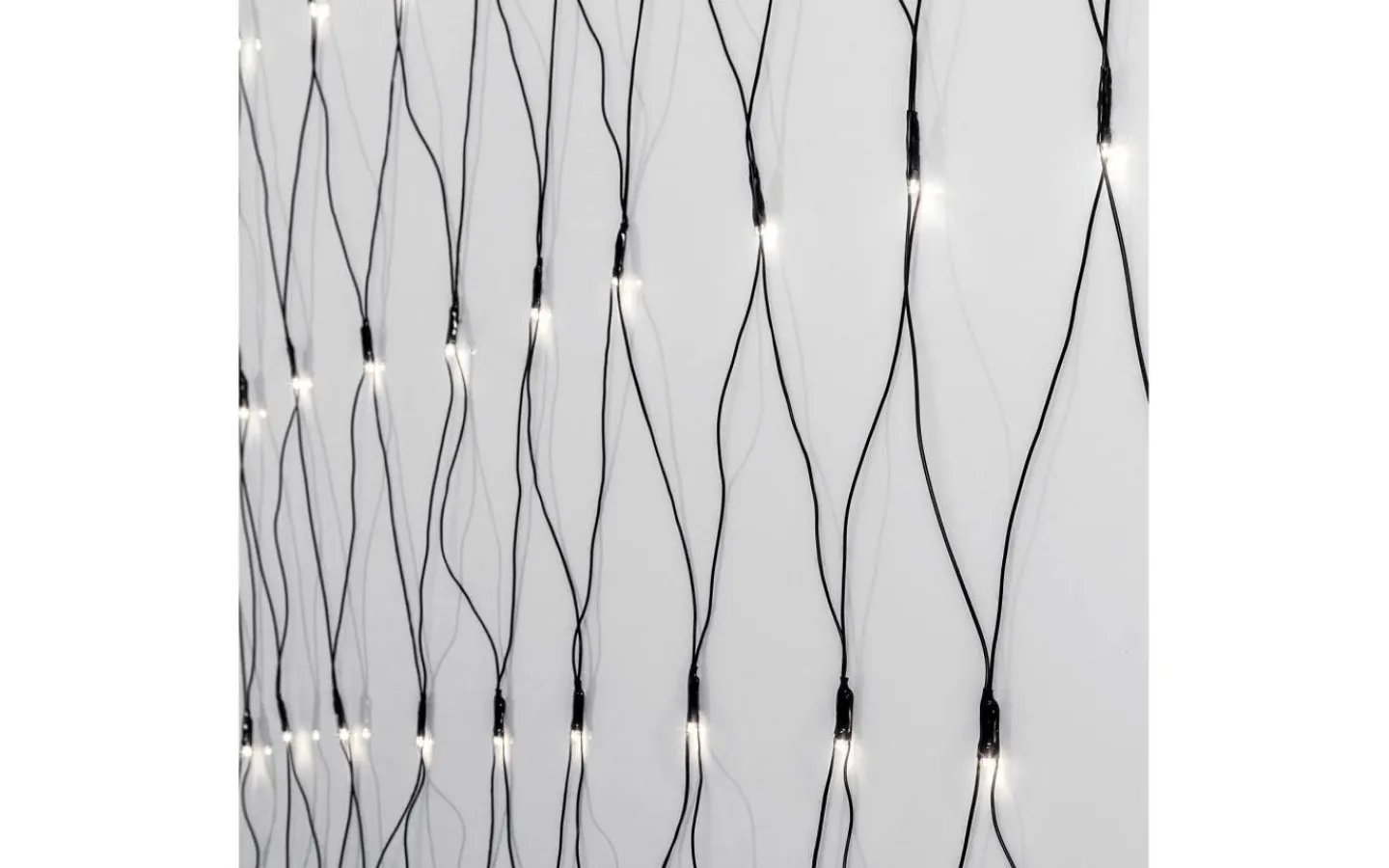 Ljusnät|Crispy Ice White Ljusslingor (3000K)<Star Trading Ljusnät Crispy Ice White 3x3m 200LED IP44