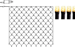 Ljusnät Golden Warm White 3x3m 200LED IP44