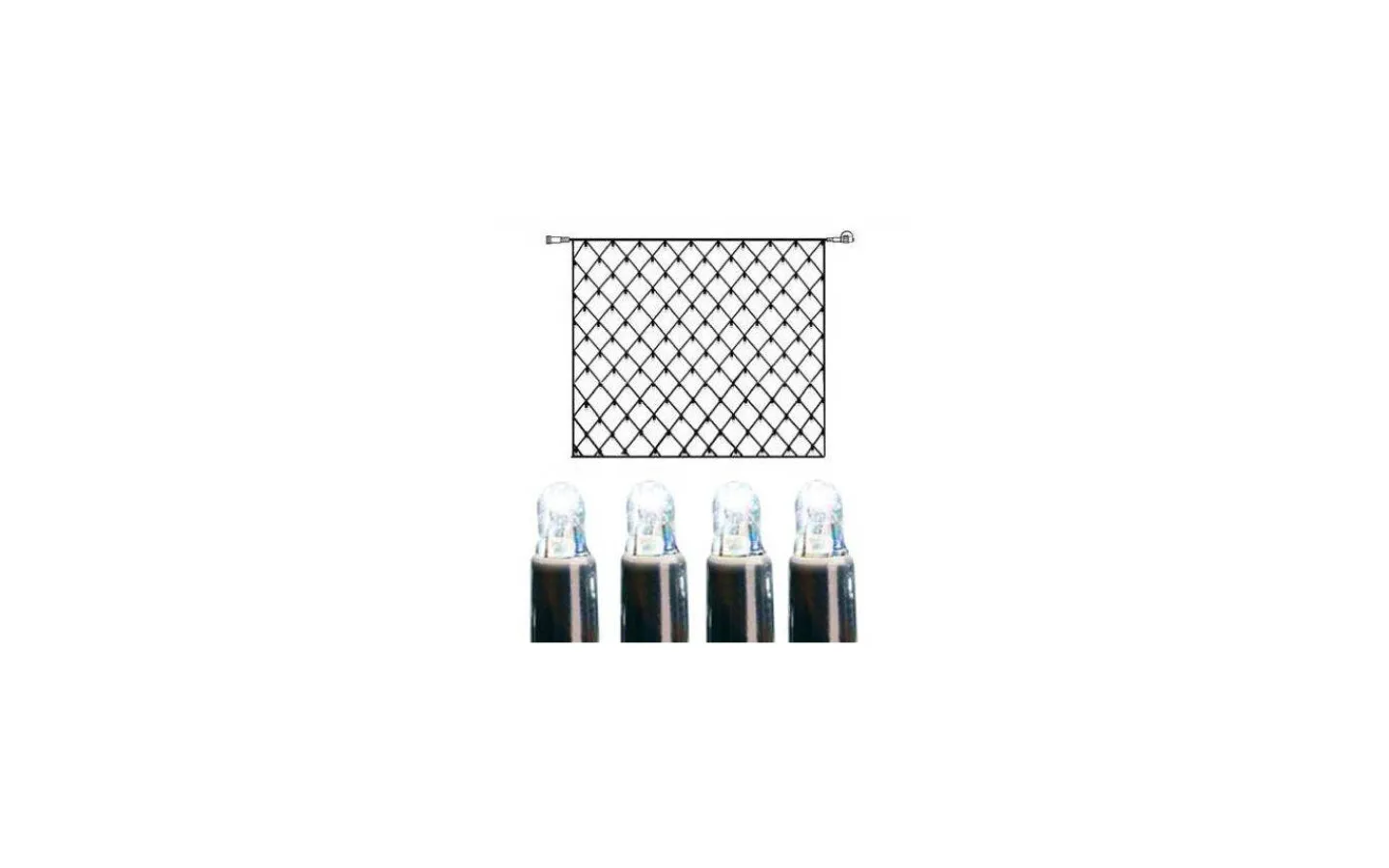 System Led Startrading<Star Trading Ljusnät System LED 3x3m Kallvit Svart Kabel