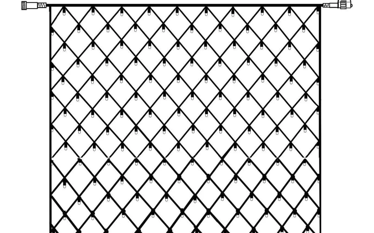 System Led Startrading<Star Trading Ljusnät System LED 3x3m Kallvit Svart Kabel