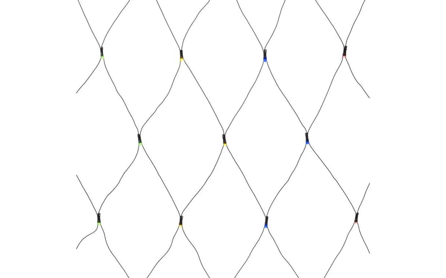 Ljusnät<Konstsmide Ljusnät 1x1m Frost Multifärg IP44