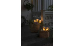 Julpynt Utomhus|Utomhusdekorationer<Konstsmide Ljusslinga Grisar 4m Rosa IP44