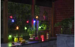 Konstsmide Ljusslinga Batteridriven 5L Svart Med Timer 2m Multi* Batterislingor Utomhus|Batterislingor Utomhus