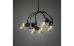 Konstsmide Ljusslinga Batteridriven 10L Svart Med Timer 2,25m EVV* Batterislingor Utomhus|Batterislingor Utomhus