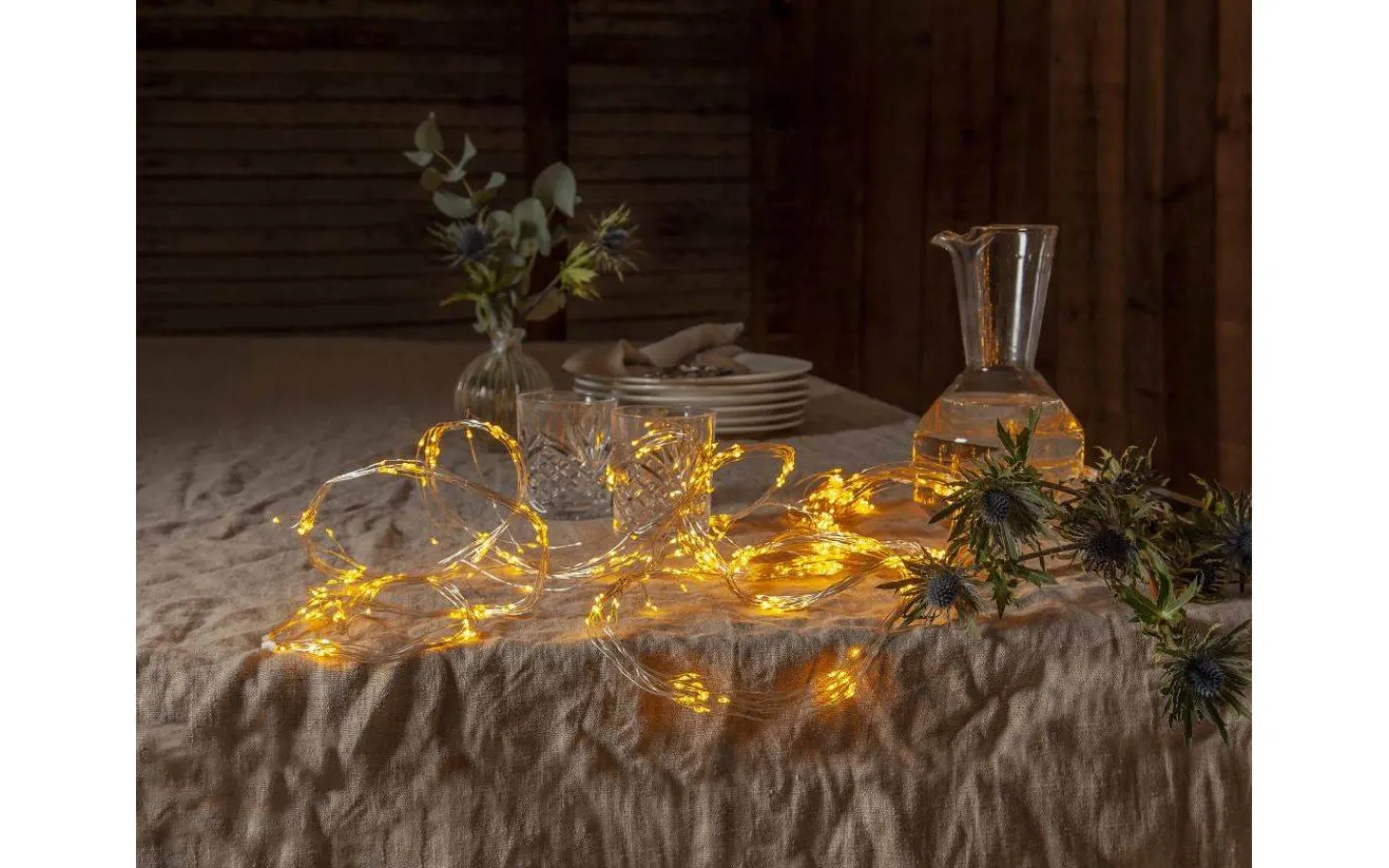 Dew Drop Slingor<Star Trading Ljusslinga Dew Drop 2m Silver