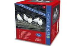 Julpynt Utomhus|Utomhusdekorationer<Konstsmide Ljusslinga Fåglar 4m Neutralvit IP44