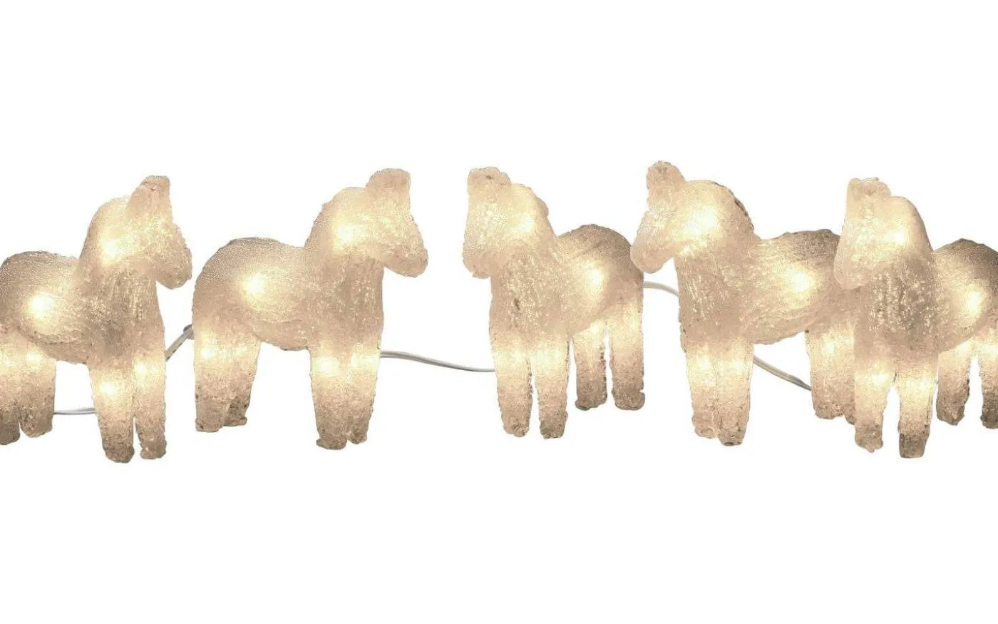 Ljusslinga Hästar 5-Pack Vit IP44