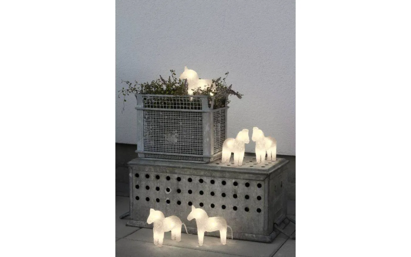 Ljusslinga Hästar 5-Pack Vit IP44