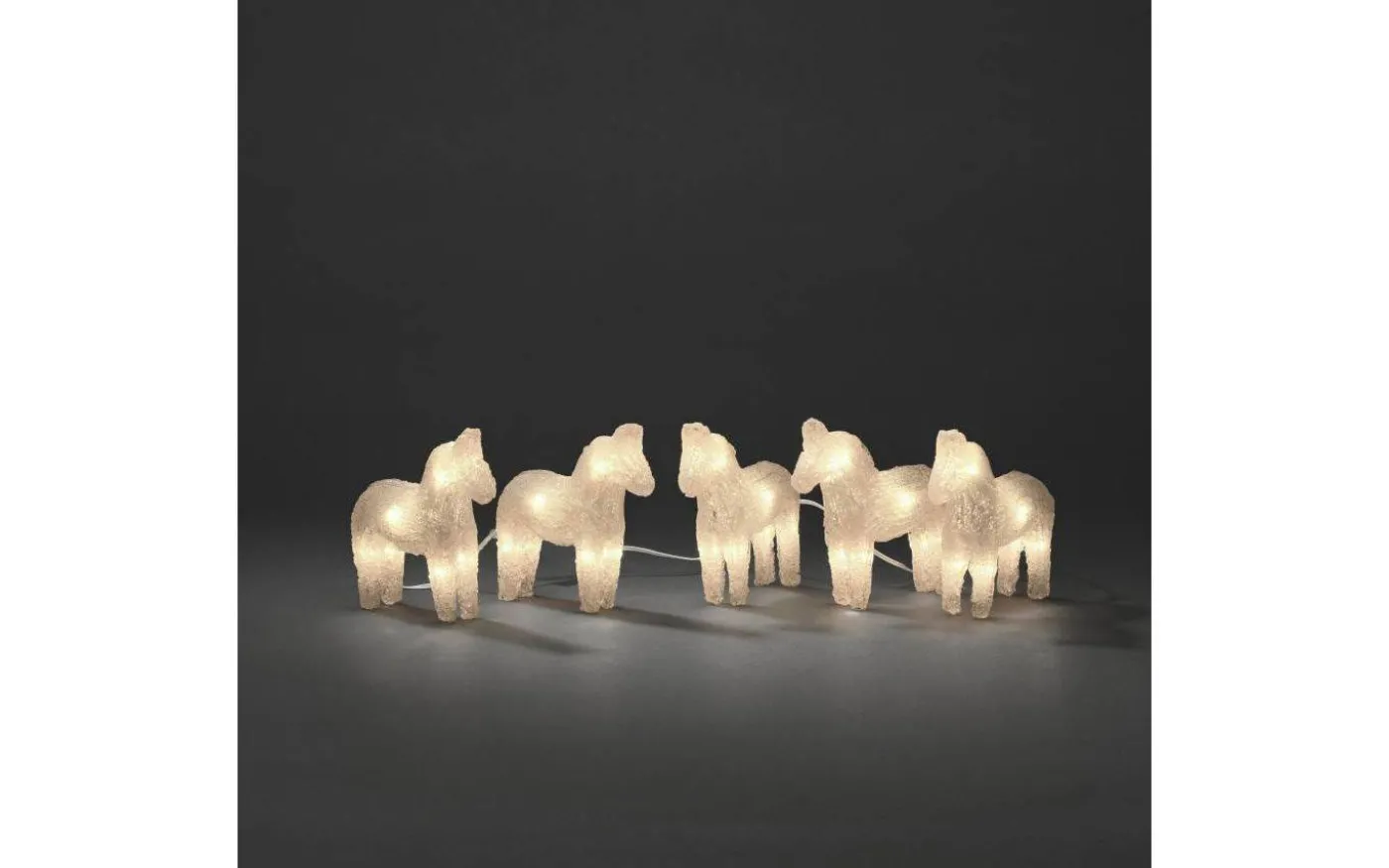 Ljusslinga Hästar 5-Pack Vit IP44