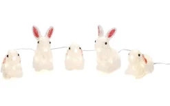 Utomhusdekorationer<Konstsmide Ljusslinga Kanin 4m IP44