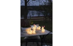 Utomhusdekorationer<Konstsmide Ljusslinga Kanin 4m IP44