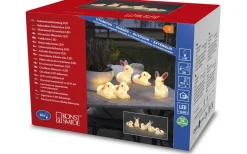 Utomhusdekorationer<Konstsmide Ljusslinga Kanin 4m IP44