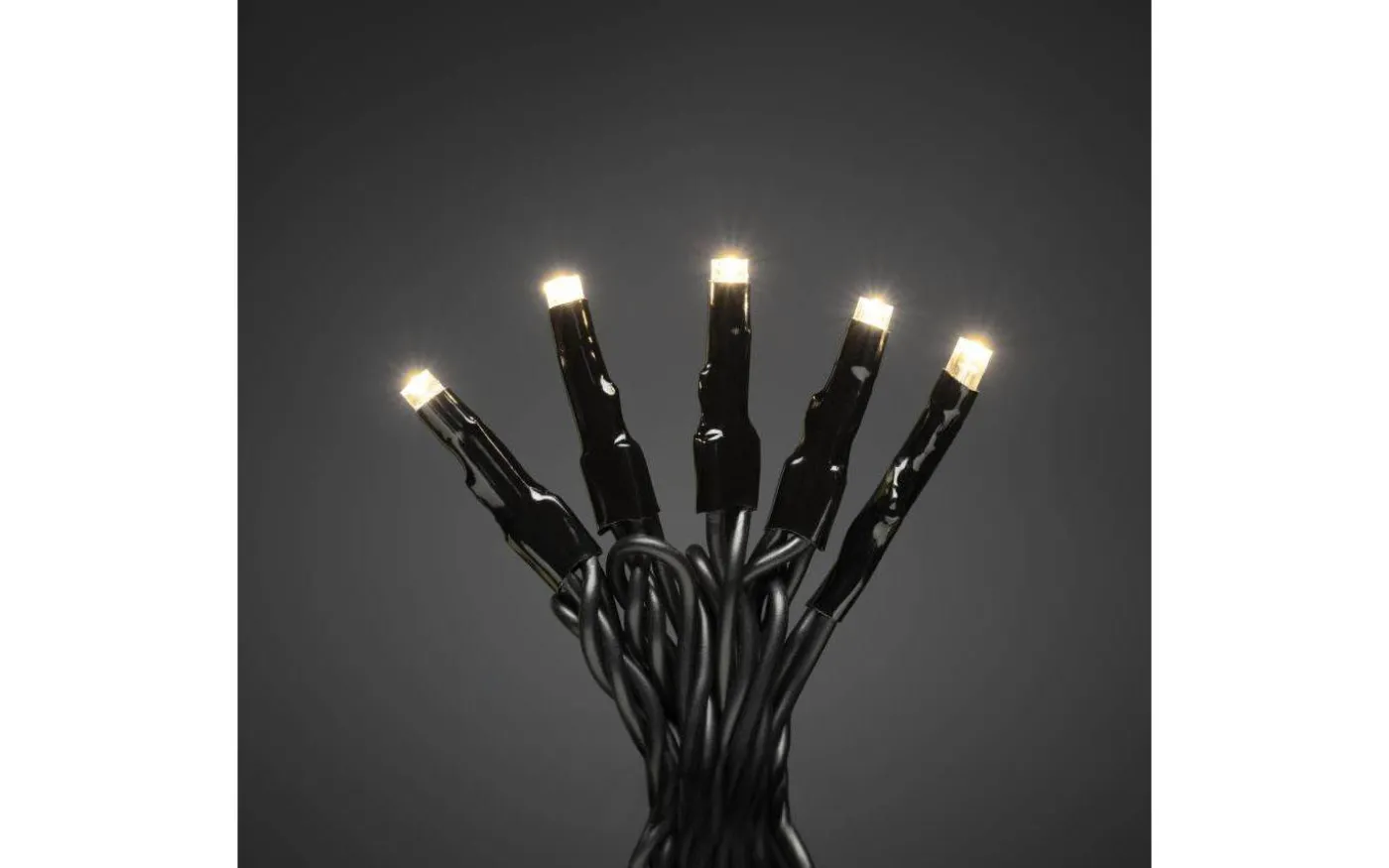 Ljusslinga 2,7m 40 Varmvit, Svart IP44