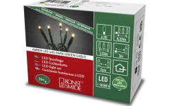 Konstsmide Ljusslinga 1,33m Amber, Mörkgrön Inomhus* Korta Ljusslingor (1-10M)|Ljusslingor Inomhus