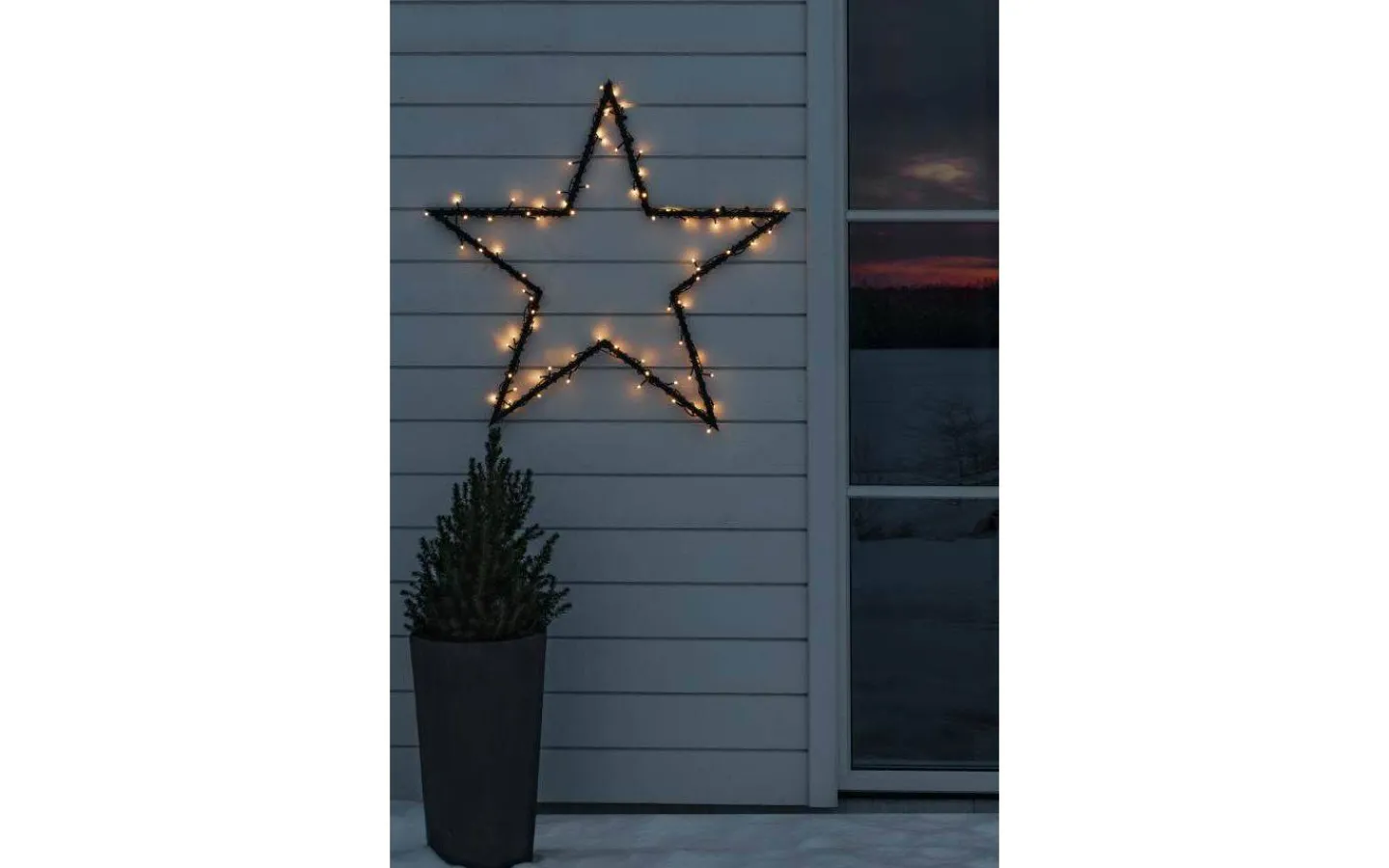 Långa Ljusslingor (21M+)|Ljusslingor Utomhus<Konstsmide Ljusslinga 32m Frostad Amber, Svart IP44