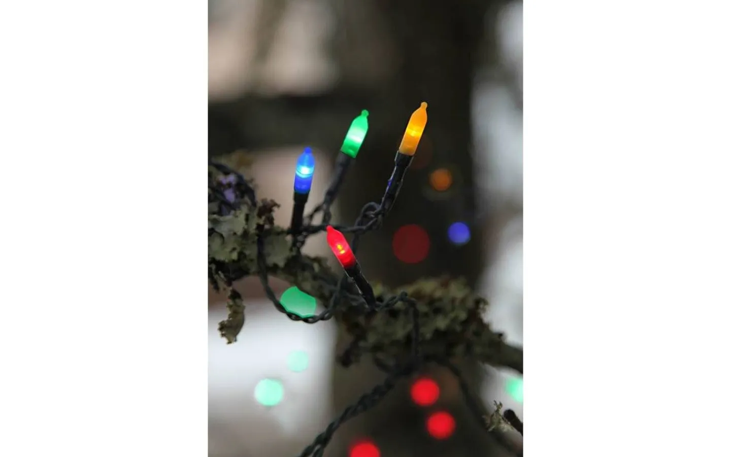 Star Trading Ljusslinga P-LED 16m Multifärgad 80LED IP44* Ljusslingor Med Färgade Lampor