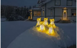 Utomhusdekorationer<Konstsmide Ljusslinga Räv 4m IP44