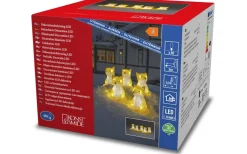 Utomhusdekorationer<Konstsmide Ljusslinga Räv 4m IP44