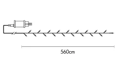Korta Ljusslingor (1-10M)|Ljusslingor Utomhus<Star Trading Ljusslinga Shiny Warmwhite 5,6m 80LED IP44