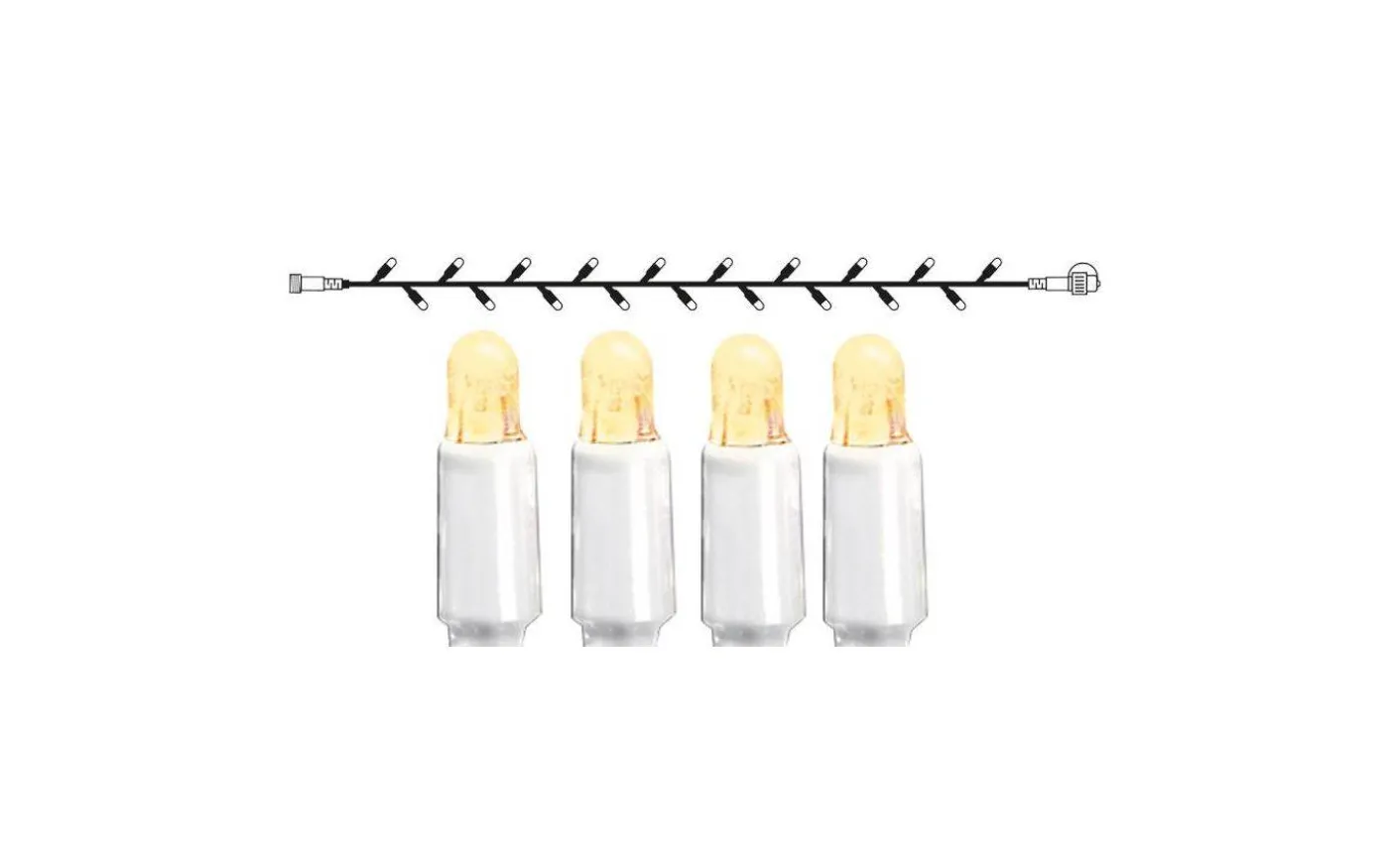 Ljusslinga System LED 3m Varmvit Vit Kabel