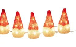 Julpynt Utomhus<Konstsmide Ljusslinga Tomtar i Akryl 4m IP44