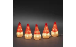 Julpynt Utomhus<Konstsmide Ljusslinga Tomtar i Akryl 4m IP44