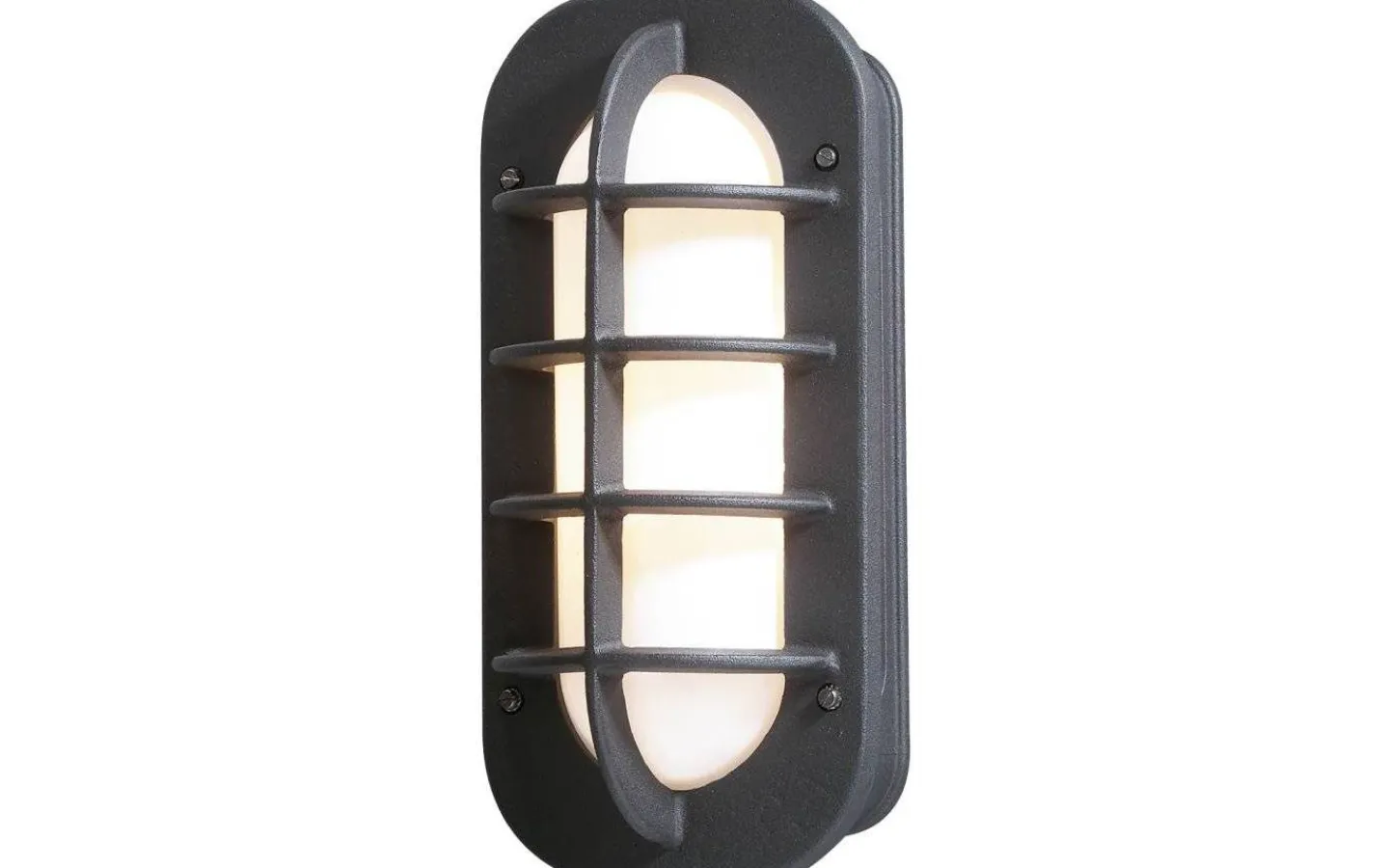 Konstsmide Loke Vägglampa E27 Svart IP23* Vägglampor Utomhus