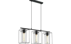 Avlånga Taklampor<Eglo Loncino Taklampa 75cm 3L Svart