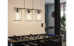 Avlånga Taklampor<Eglo Loncino Taklampa 75cm 3L Svart