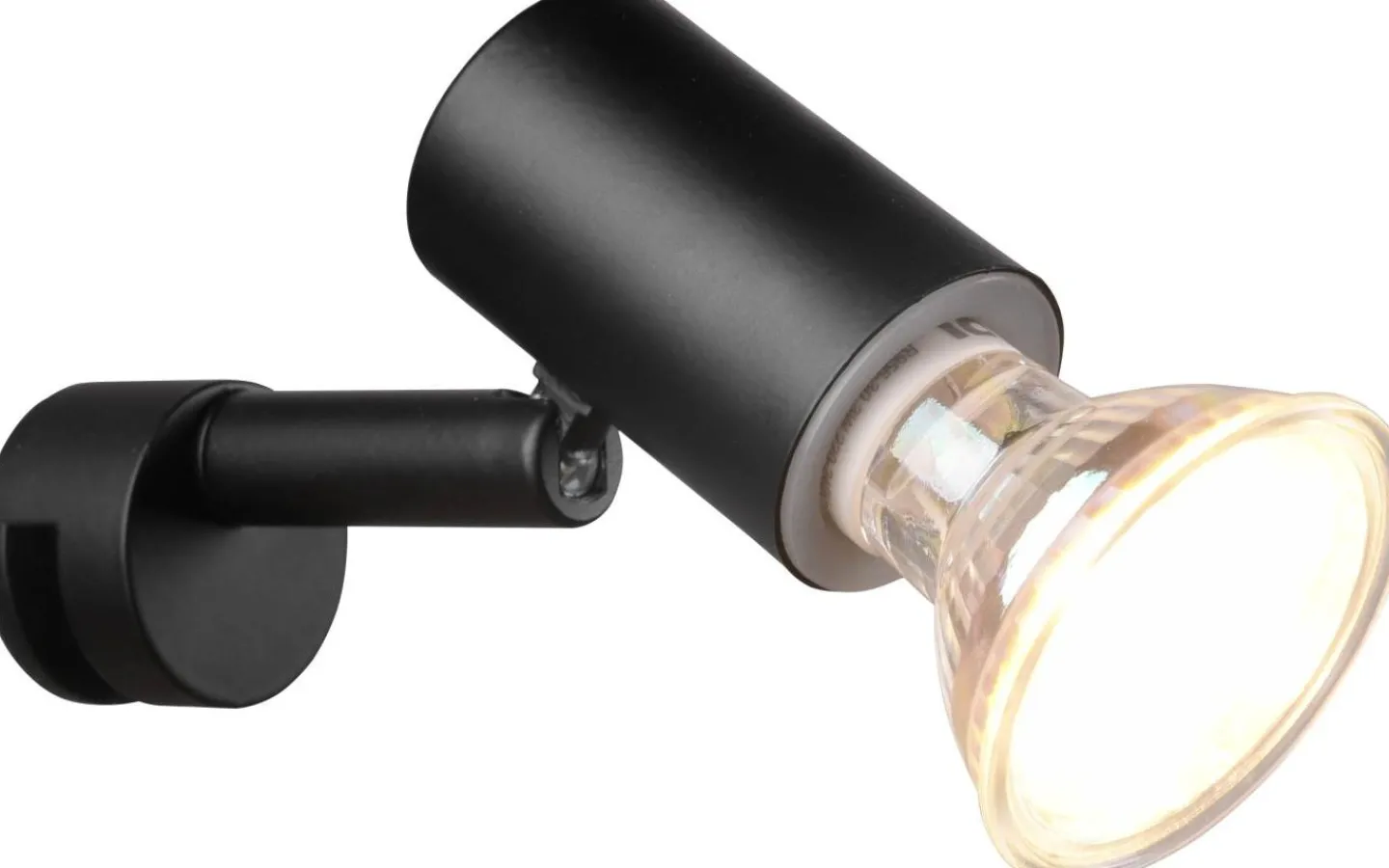 Trio Lighting Lorenzo H2O Vägglampa 1-dels GU10 mattsvart IP44* Badrumslampor Vägg