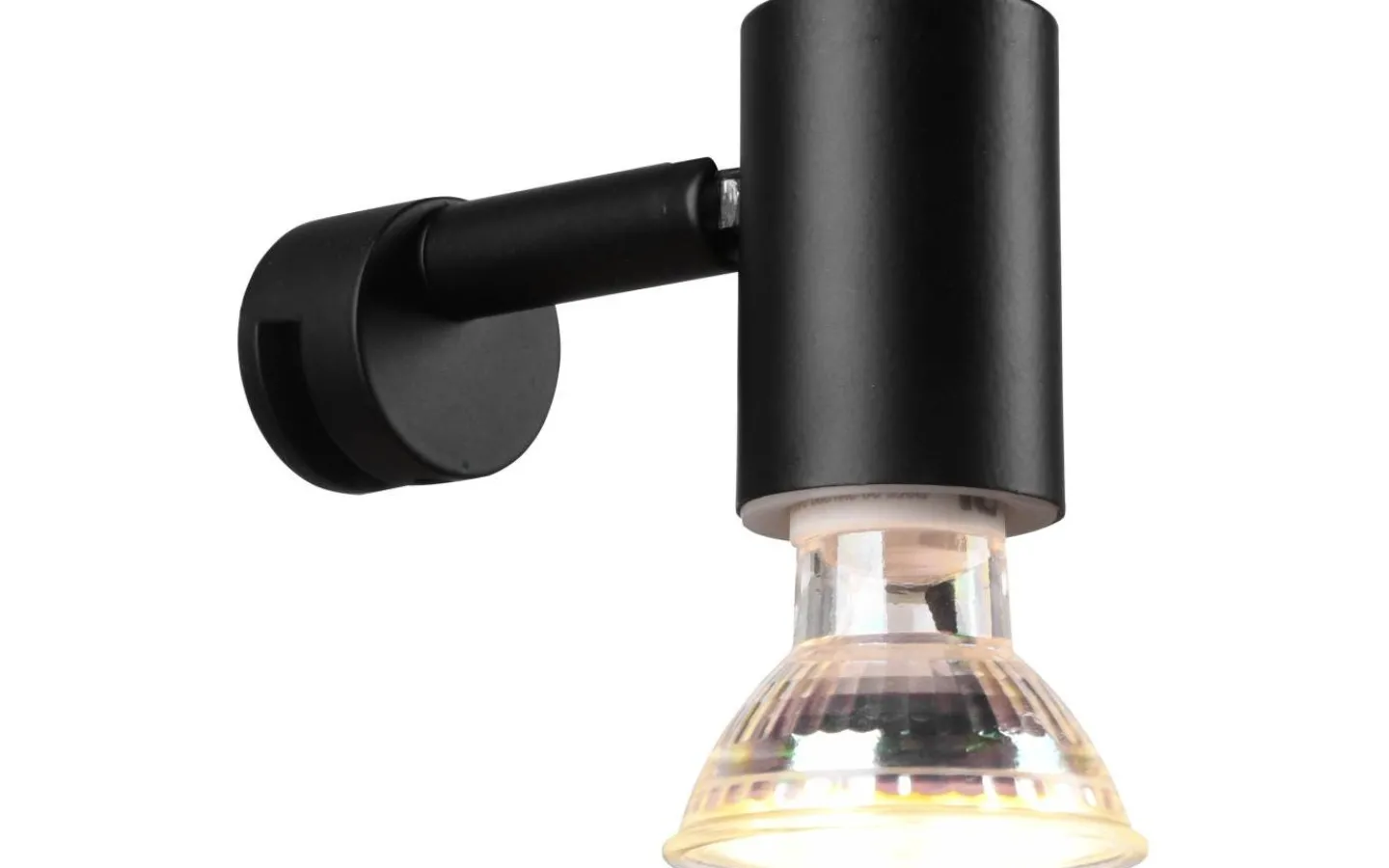 Trio Lighting Lorenzo H2O Vägglampa 1-dels GU10 mattsvart IP44* Badrumslampor Vägg