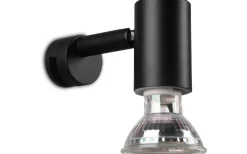 Trio Lighting Lorenzo H2O Vägglampa 1-dels GU10 mattsvart IP44* Badrumslampor Vägg