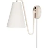 Globen Lighting Lou Vägglampa Vit Bouclé/Beige* Lampetter