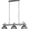 Lubenham Taklampa 90cm 3L Antikstål
