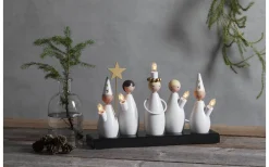 Star Trading Luciakör Adventsljusstake Vit 22cm* Adventsljusstakar 0-30 Cm