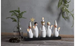 Visa Alla Adventsljusstakar|Adventsljusstakar 0-30 Cm<Star Trading Luciakör Adventsljusstake Vit 22 cm