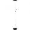 Uplight<Texa Design Lucius Golvlampa 1,8m LED 3000K 30W+6W Dimbar Svart/Krom