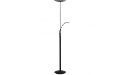 Uplight<Texa Design Lucius Golvlampa 1,8m LED 3000K 30W+6W Dimbar Svart/Krom