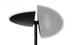 Uplight<Texa Design Lucius Golvlampa 1,8m LED 3000K 30W+6W Dimbar Svart/Krom