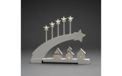 Batteri Julpynt Inomhus<Konstsmide Lucy Batteridriven Ljusbåge Vit 37cm