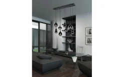 Avlånga Taklampor<Trio Lighting Lumina Takpendel 8-delad E14 mattsvart