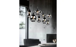 Avlånga Taklampor<Trio Lighting Lumina Takpendel 8-delad E14 mattsvart