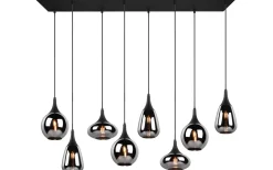 Avlånga Taklampor<Trio Lighting Lumina Takpendel 8-delad E14 mattsvart